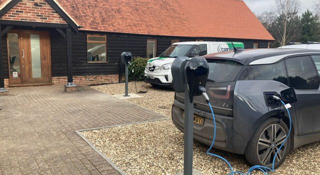 Home EV car charging point